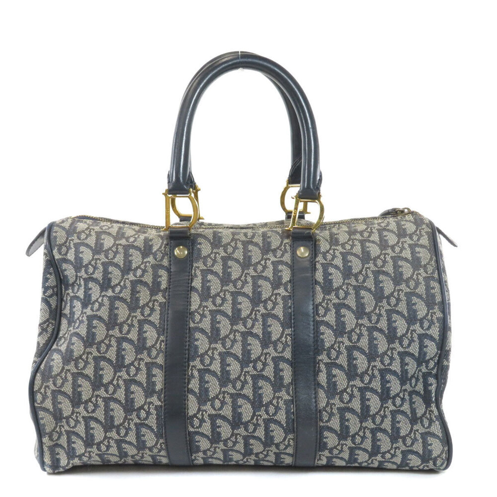 Dior Canvas Bag Trotter Christian Boston Black